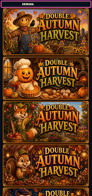 Double Autumn Harvest strip front