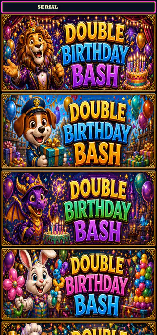 Double Birthday Bash strip front