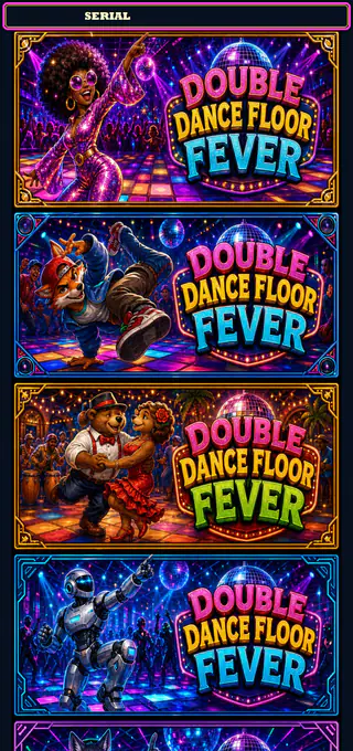 Double Dance Floor Fever strip front