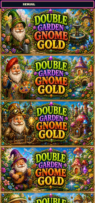 Double Garden Gnome Gold strip front