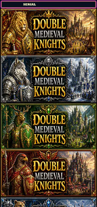 Double Medieval Knights strip front