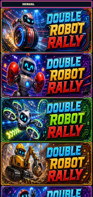 Double Robot Rally strip front