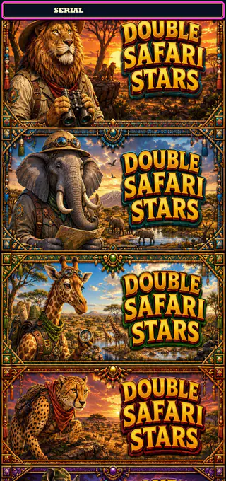 Double Safari Stars strip front