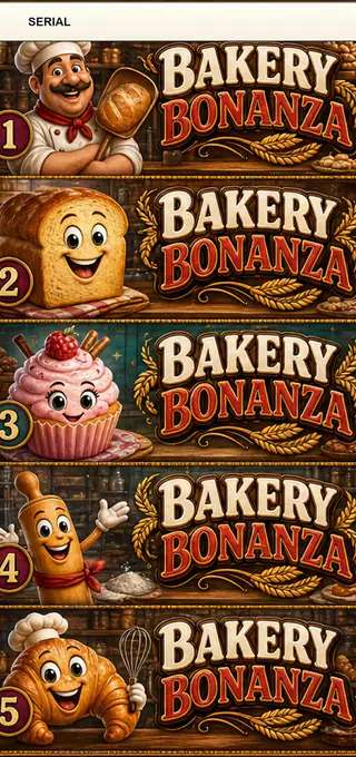 Bakery Bonanza Jumbo Style Pull Tab Strip front