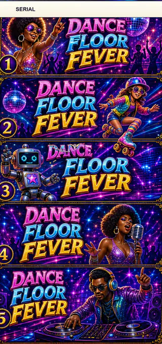 Dance Floor Fever Jumbo Style Pull Tab Strip front