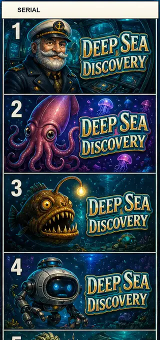 Deep Sea Discovery Jumbo Style Pull Tab Strip front