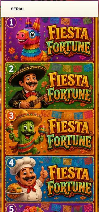 Fiesta Fortune Jumbo Style Pull Tab Strip front