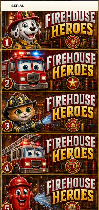 Firehouse Heroes Jumbo Style Pull Tab Strip front