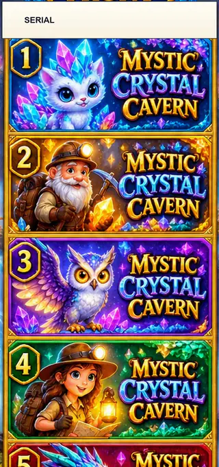Mystic Crystal Cavern Jumbo Style Pull Tab Strip front