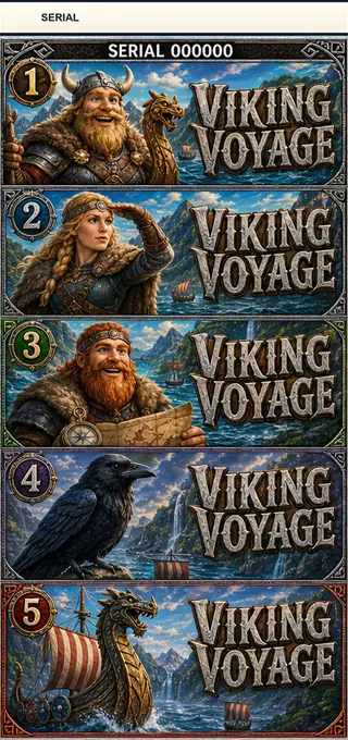 Viking Voyage Jumbo Style Pull Tab Strip front