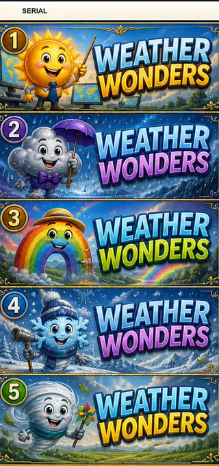 Weather Wonders Jumbo Style Pull Tab Strip front
