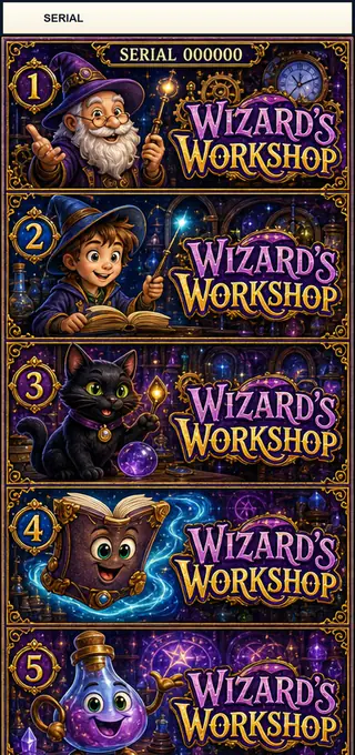 Wizards Workshop Jumbo Style Pull Tab Strip front