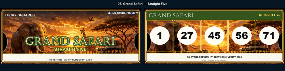 Grand Safari Straight Five front and back