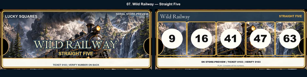 Wild Railway Straight Five front and back