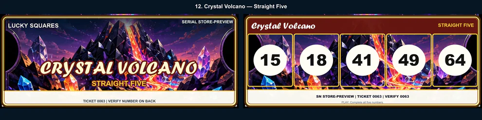 Crystal Volcano Straight Five front and back
