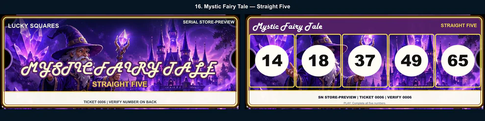 Mystic Fairy Tale Straight Five front and back