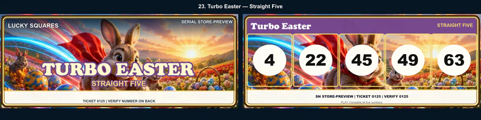Turbo Easter Straight Five front and back