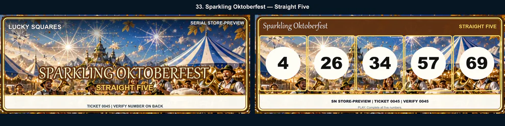 Sparkling Oktoberfest Straight Five front and back