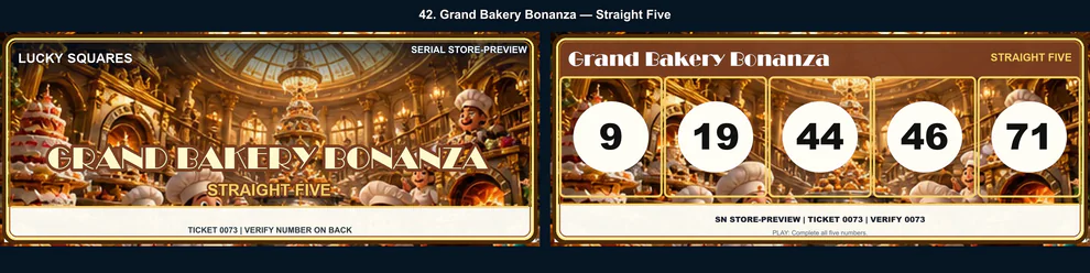 Grand Bakery Bonanza Straight Five front and back