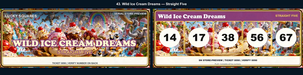 Wild Ice Cream Dreams Straight Five front and back