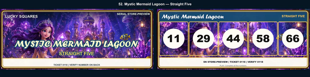Mystic Mermaid Lagoon Straight Five front and back
