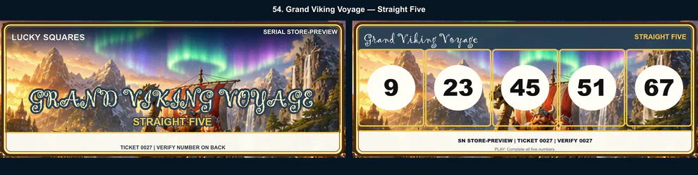 Grand Viking Voyage Straight Five front and back