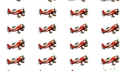 Airplane race-theme artwork
