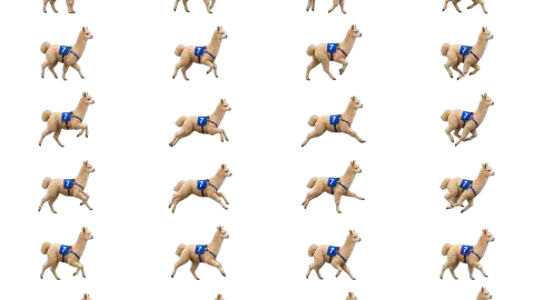 Alpaca race-theme artwork