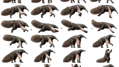 Anteater race-theme artwork