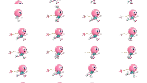 Baby Shower Balloon race-theme artwork
