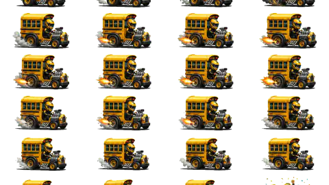 Back To School race-theme artwork