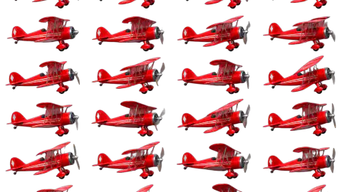 Biplane race-theme artwork