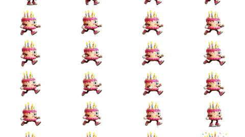 Birthday Party race-theme artwork
