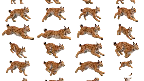 Bobcat race-theme artwork