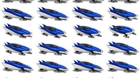 Bobsled race-theme artwork