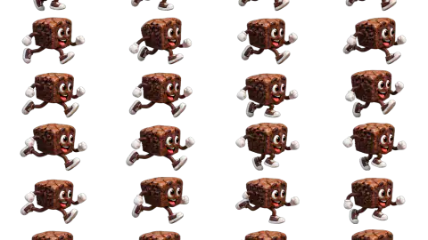 Brownie race-theme artwork