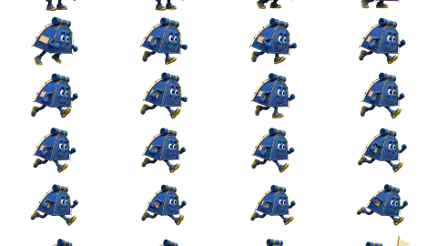 Camping race-theme artwork