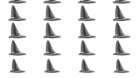 Catamaran race-theme artwork