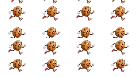 Chocolate Chip Cookie race-theme artwork