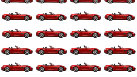 Convertible race-theme artwork