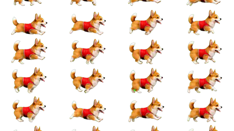Corgi race-theme artwork
