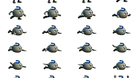 Curling Stone race-theme artwork