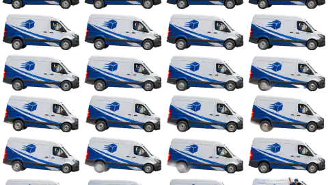 Delivery Van race-theme artwork