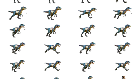 Dinosaur race-theme artwork