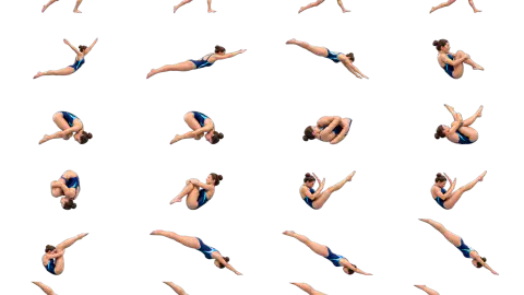 Diver Athlete race-theme artwork