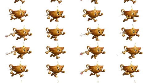 Diwali Diya race-theme artwork