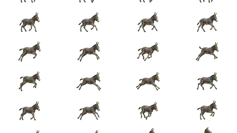 Donkey race-theme artwork