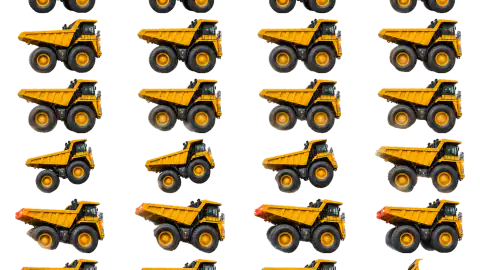 Dump Truck race-theme artwork