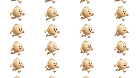Dumpling race-theme artwork