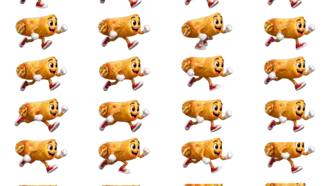 Egg Roll race-theme artwork
